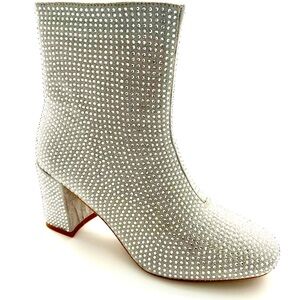 Top moda silver Hester booties SIZE 7.5 NWT